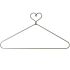 Wire Hanger  9' Heart with closed bottom