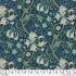 William Morris Buttermere Fabric: Golden Lily Navy (per 1/4 metre)