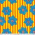 Brandon Mably Fabric Zebra Lily Orange (per 1/4 metre)