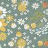 Floral Fabric: Sunshine Harvest Blue (per 1/4 metre)