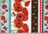 Poppy Days Fabric: Novelty Stripe Blue (per 1/4 metre)