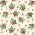 Classic Foliage fabric: Bouquet Cream (per 1/4 fabric)