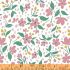 Pink Lemonade Fabric: Small Pink Flower on White (per 1/4 metre)