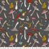 Forest Floor fabric: Fun Guys Grey (per 1/4 metre)