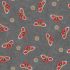 Narumi Fabric: Butterflies on Grey (per 1/4 metre)