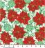 Holiday Flourish, Festive Finery fabric: Poinsettias, Red and Mint