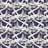 Hocus Pocus Halloween Fabric: Screaming Skeleton Purple (per 1/4 metre)