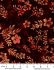 Bali Batik Handpaints Fabric: Leafy Floral Nightshade (per 1/4 metre)