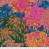 Kaffe Fassett Collective: Hokusai's Mums Hot (per 1/4 metre)