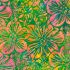 Floral Fantasy Batik: Large Floral Leaf (per 1/4 metre)