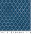 Brensham fabric: Floral Repeat on Dark Blue (per 1/4 metre)