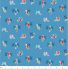 Pool Party fabric: Parrots Blue (per 1/4 metre)