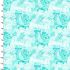 Arctic Wonder fabric: Cracked Ice Turquoise/Silver (per 1/4 metre)