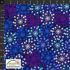 Flowers in the Wind fabric: Dandelions Cobalt (per 1/4 metre)