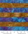 Kaffe Fassett Artisan Blue Batik Fabric: Big Stripe Batik Blue (per 1/4 metre)