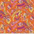 Kaffe Fassett Collective: Tickle My Fancy Orange (per 1/4 metre)