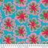 Kaffe Fassett Collective Fabric Funky Flora Aqua (per 1/4 metre)