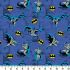 Superheroes Fabric: Batman Comics Blue (per 1/4 metre)