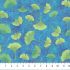 Ginkgo Garden fabric: Shimmer Ginkgo Leaves Blue Northcott