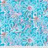 Brandon Mably Fabric: Octopus Turquoise (per 1/4 metre)