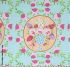 Kaffe Fassett Fabric Cameo Panel Duck Egg