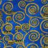 Gustav Klimt fabric: Cobalt Scrolls Metallic