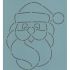 Quilt Stencil  5 Inch Santa