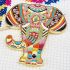 Mandala Elephant Needle Minder