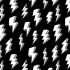 HiContrast Fabric: Lightning Bolts Black (per 1/4 metre)