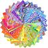 Kaffe Fassett Rainbow Brights 5' Charm Pack