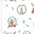 Peter Rabbit Christmas Fabric: Christmas Wishes, White