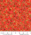 Modern Florals fabric: Leaf Sprigs, Orangey Red