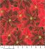 Holiday Flourish, Festive Finery fabric: Poinsettias, Cranberry