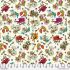 Language of Flowers Fabric: Key to Secrets Cream (per 1/4 metre)