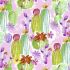 Sun Valley Fabric: Desert Cacti Pink (per 1/4 metre)