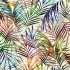 Meet Me In Paradise: Fanned Leaves White (per 1/4 metre)