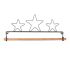 Wire Hanger  7.5' Three Star with Dowel