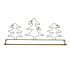 Wire Hanger  12' Three Evergreen Trees with Dowel