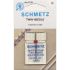 Schmetz Twin Sewing Machine Needles (1.6/70)  1 needle