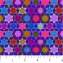 Piecework fabric: Hex Stars, Cheery