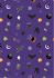 Cast a Spell Fabric Spooky Halloween Purple (Silver Metallic) Lewis and Irene