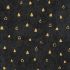 Gustav Klimt fabric: Black Metallic Triangles