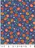 Castle Spooky Fabric: Pumpkins on Blue Lewis and Irene