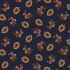 Stacy West Fabrics: Leaf and Spray Toss Navy (per 1/4 metre)