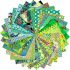 Kaffe Fassett Collective Fabrics Greens & Aquas 5' Charm