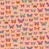 Luxe fabric: Butterflies Rust (per 1/4 metre)