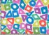 Brandon Mably Fabric Puzzle White (per 1/4 metre)