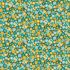 Whiskers Fabric Makower Pretty Posy Teal