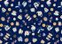 Coronation Day Fabrics: A Cup of Tea on Blue per 1/4 metre)