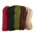 Natural Wool Roving 50g Assorted Christmas